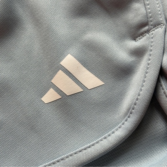 adidas Pacer Training Shorts Women’s 2X NWT 3” High Rise Light Blue - Picture 4 of 7